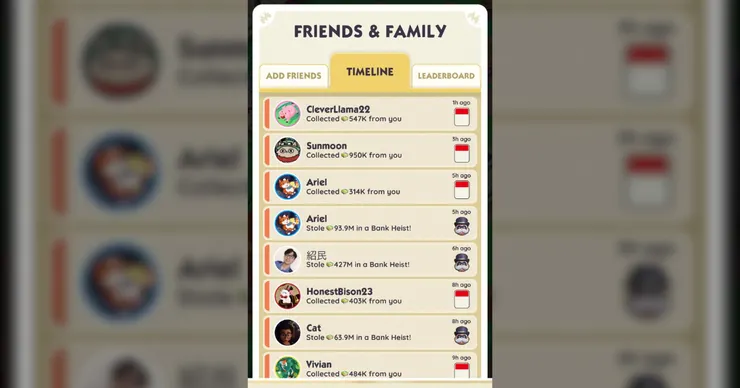 方便玩家選擇復仇對象的時間表