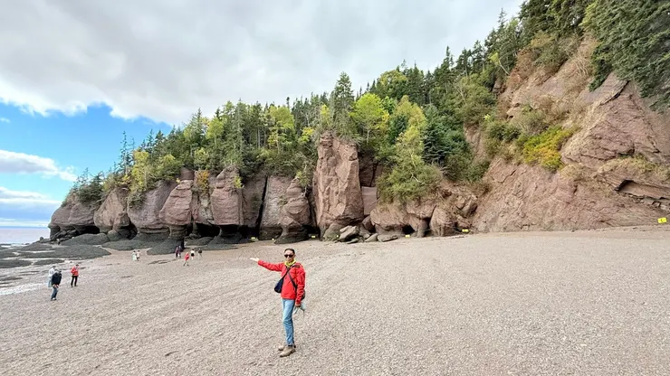退潮時間近尾聲，海水慢慢上升了。