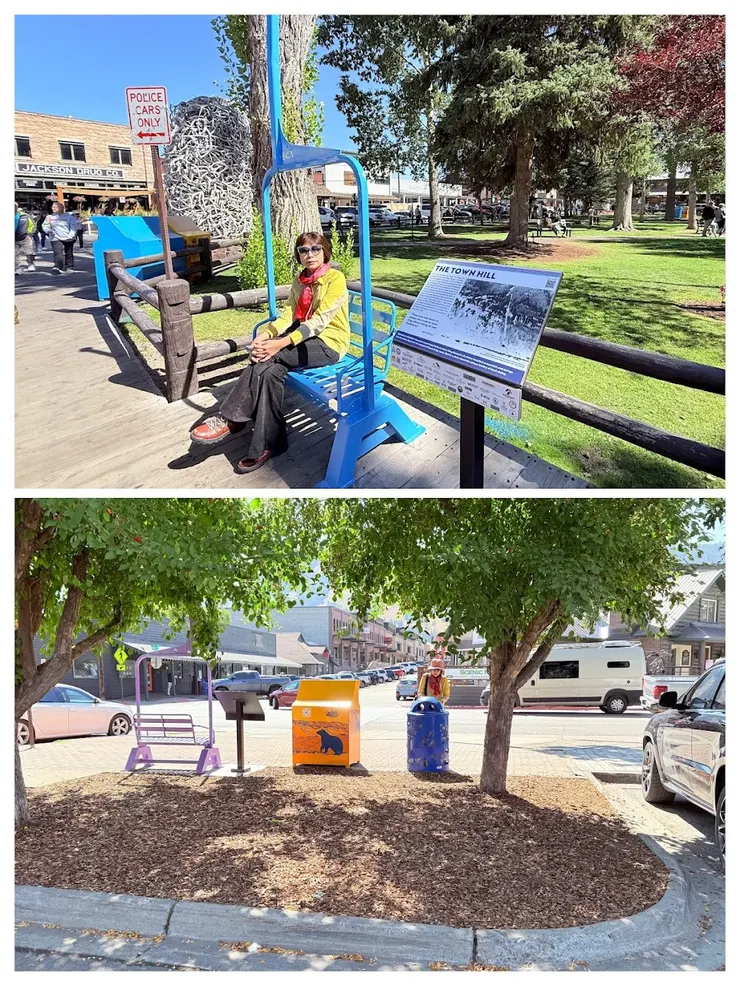 善用退役纜車作為公園座椅