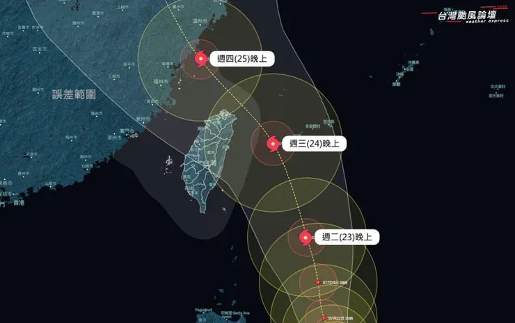 圖取自台灣颱風論壇