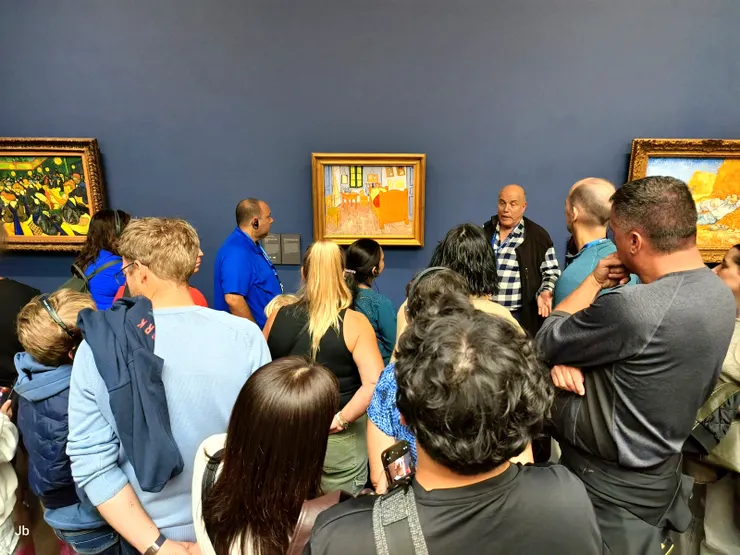 【輕鬆來看羅丹梵谷雷諾瓦與高更！強強滾的梵谷展區。】