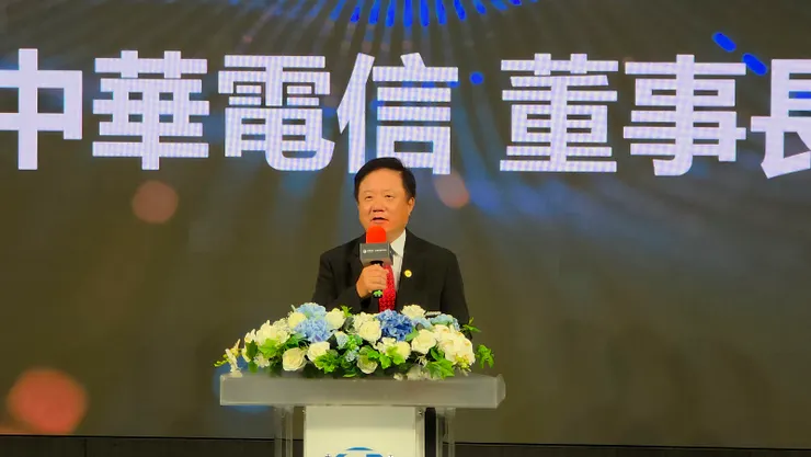 中華電信董事長簡志誠;攝影:北美智權報/盧頎