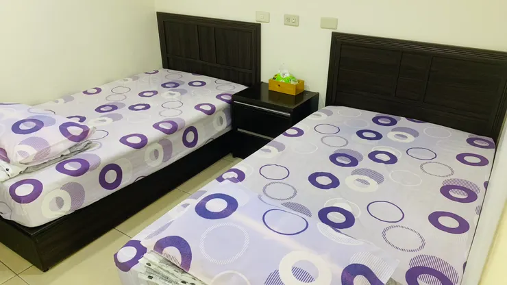 入住飯店很難能看到的被單樣式。