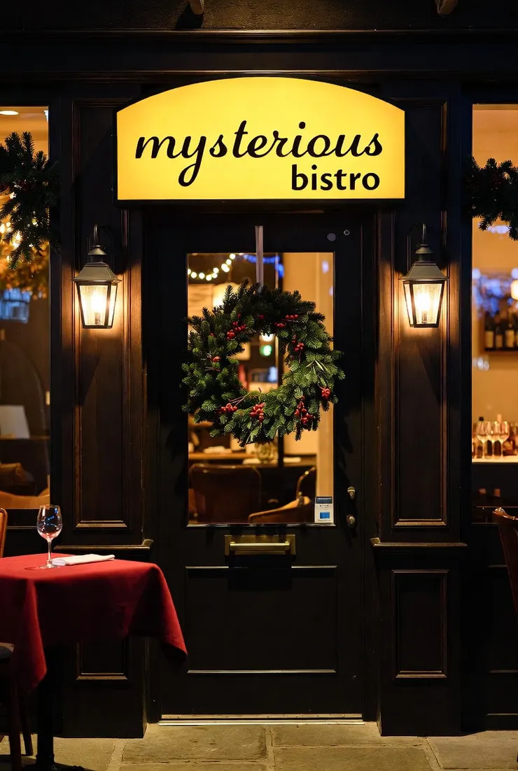 神秘餐酒館(以AI製作)