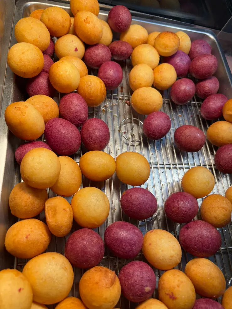 香氣四溢，外酥內軟的地瓜球