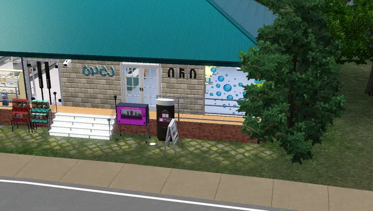 建築物只得一層,洗衣店和便利店不需要兩層。