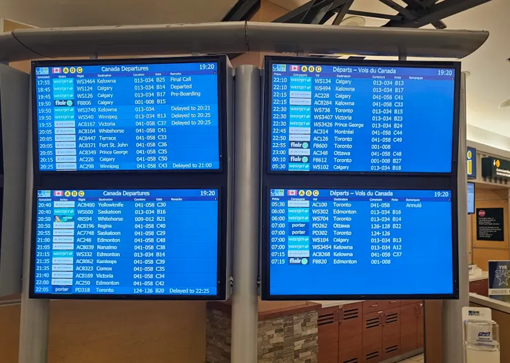 航班量還真不少，我們搭乘AC8480到Yellowknife黃刀鎮