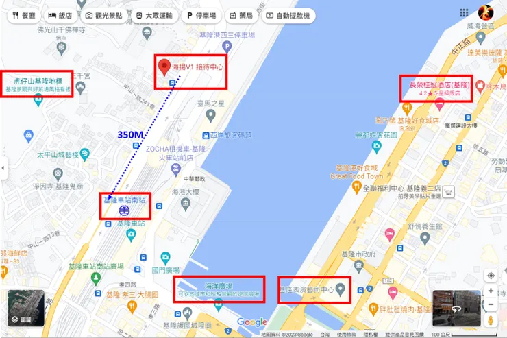 海揚V1周邊示意圖