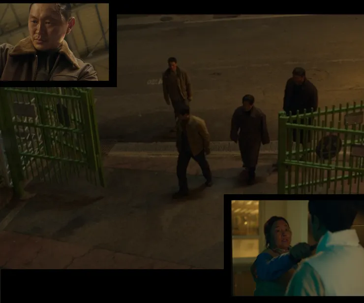 北韓特務們,有校外追擊者、學校闖入者及校內潛伏者。( Source : Disney +)