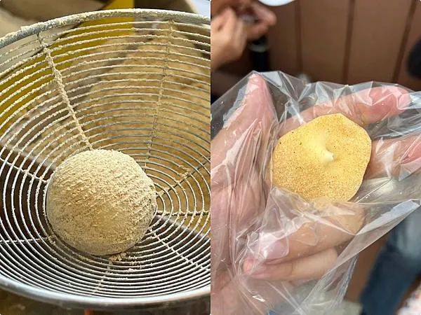 *(淡水美食)七小妞沾醬麻糬~抹茶沾醬、紫薯沾醬、豆乳沾醬~