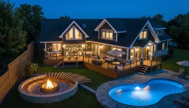 AI-rendered villa exterior created with Render AI for real estate