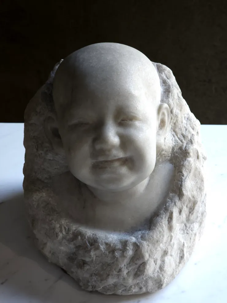 〈男嬰頭像〉為私人蒐藏,於本次特展中特別呈現。