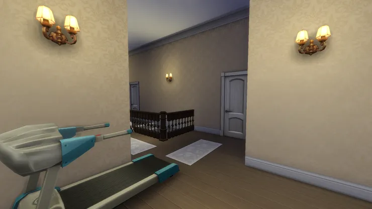 後面是樓梯和其他房間。但裏面是如何已經忘了。