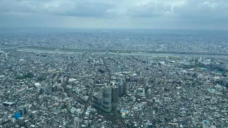 日本最高樓望出去的美景。