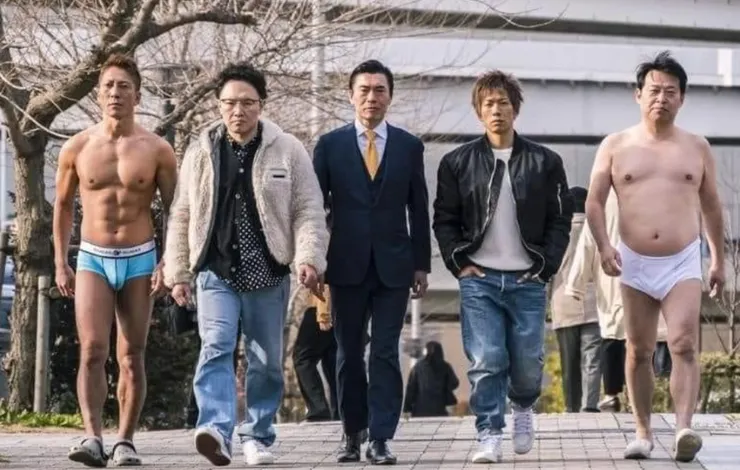 王下七武海(誤)~傳說中的男優~從左至右分別是：黑田將捻、森林原人、田淵正浩、清水健、吉村卓