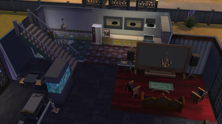 雪櫃的顏色跟地磚很配。