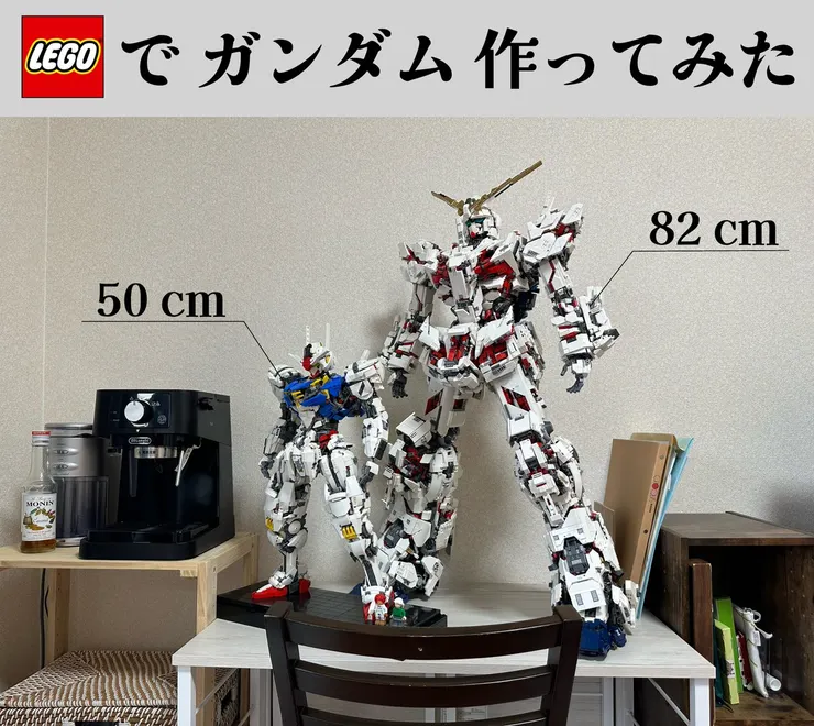 創作者曬出獨角獸鋼彈和風靈鋼彈的對比