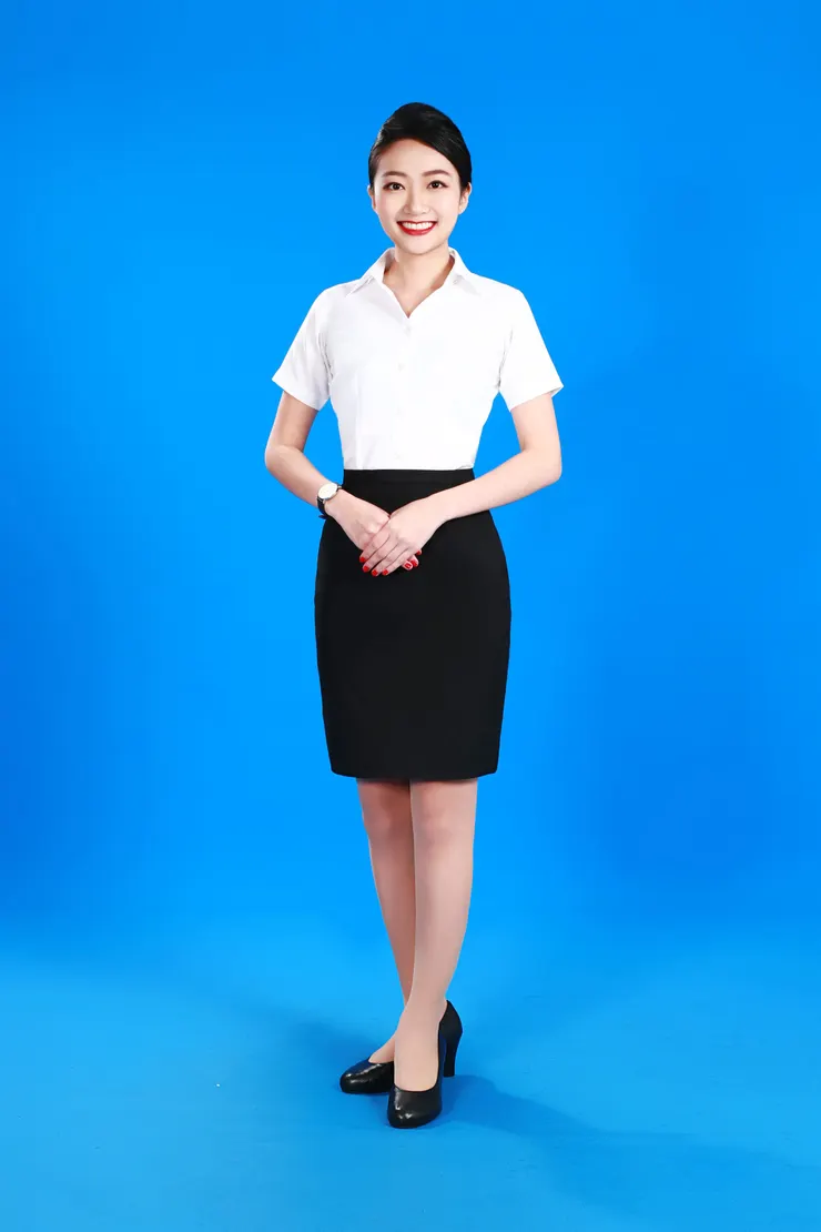 我在應徵航空公司空服員時使用的全身照