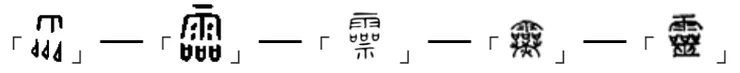 「靈」字的古體型式演繹...