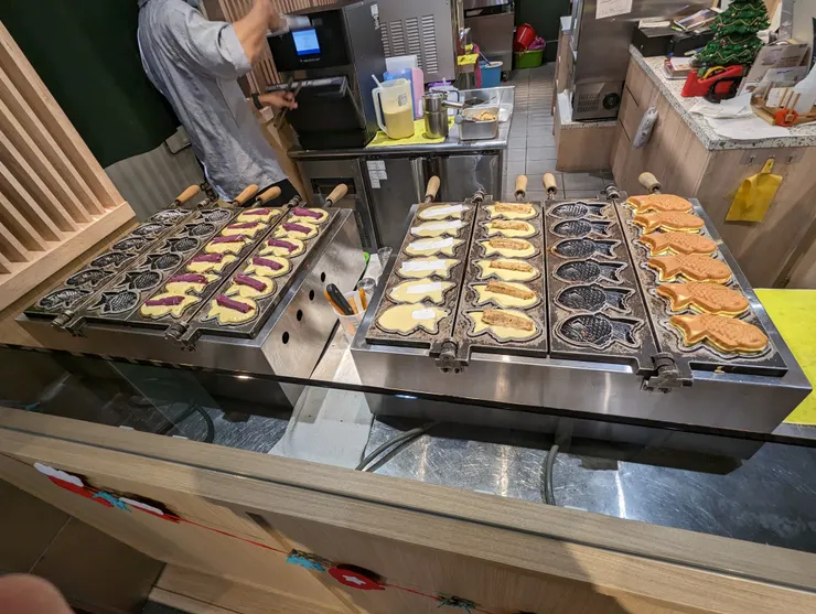 製作中的鯛魚燒