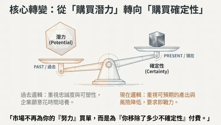 核心轉變:從「購買潛力」轉向「購買確定性」