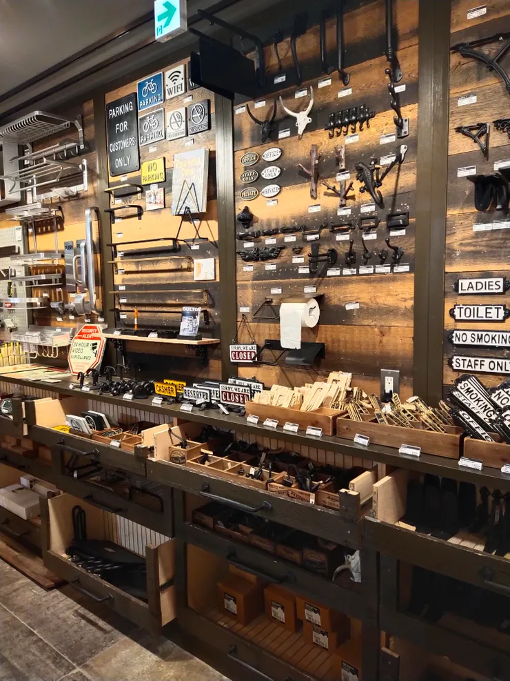 這區很有意思--收納、掛勾、門牌告示