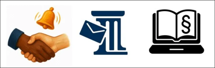 圖1. 原告透過Gen AI生成的三個Logo圖；圖片來源：AG München, Feb. 13, 2026, 142 C 9786/25, GRUR-RS 2026, 1513.