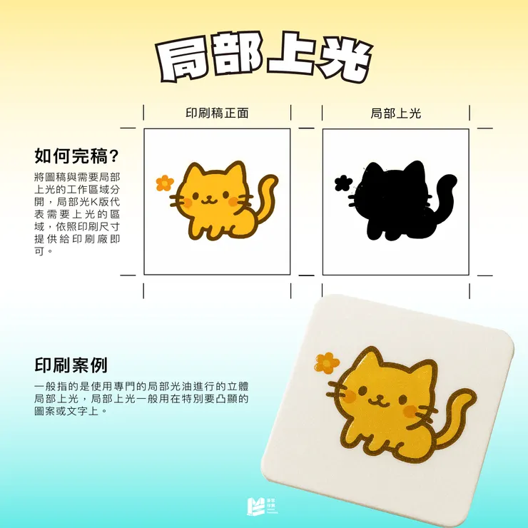 閃亮登場,印刷上光全攻略 - 局部上光