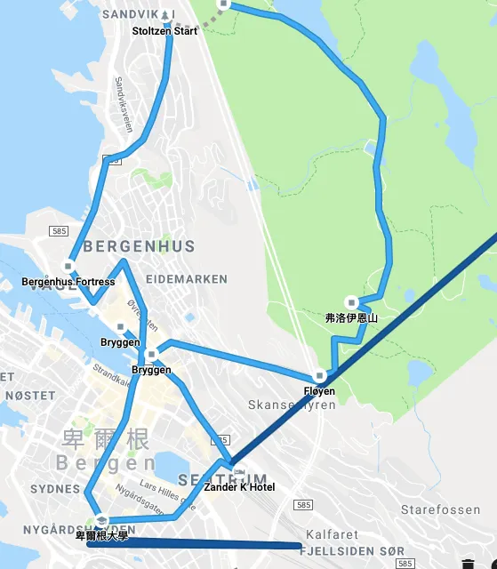 Third day in Norway - Bergen University + Mountain climbing