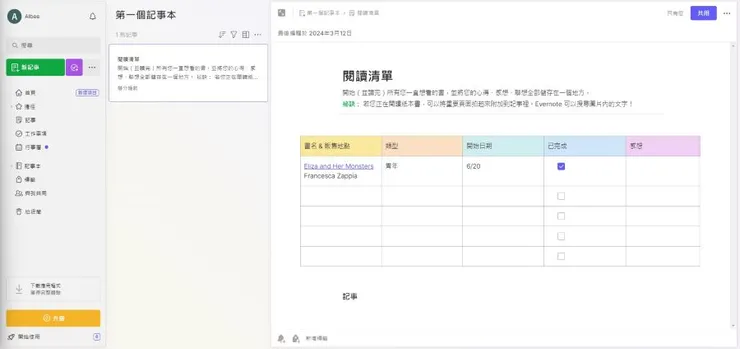 圖片來源：Evernote