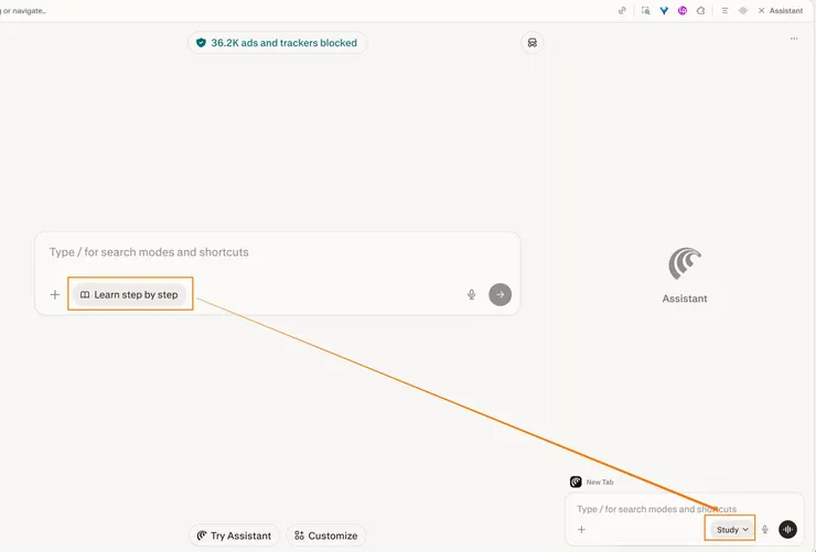 卡住的「Learn step by step」橫幅 — × 按鈕毫無反應