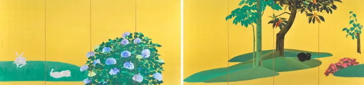 取自山種美術館官網 速水御舟《翠苔緑芝》