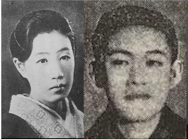 阿部定與石田吉藏，事件發生時定31歲，吉藏42歲。