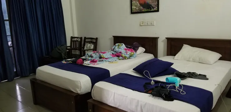 斯里蘭卡的酒店房也很寬闊，有時走來走去也讓人挺累，哈