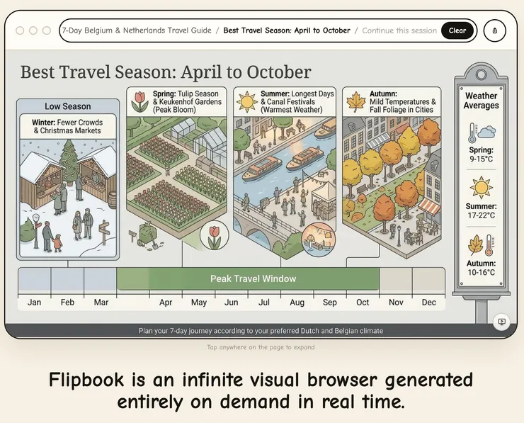 02 如何使用 Flipbook 進行旅遊規劃｜② &nbsp;圖片裡的每個區塊都能點擊｜旅遊旺季