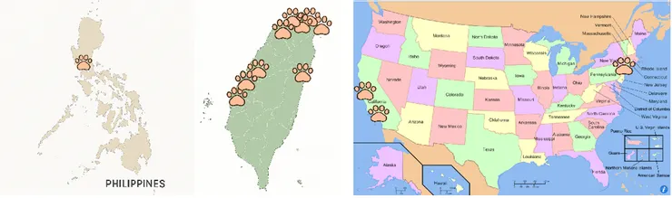 我們的貓貓在這些地方～