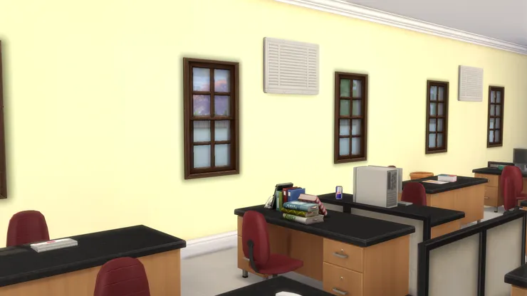 我不知道現在的教員室是怎麼樣，但我這個的牆壁很乾淨。