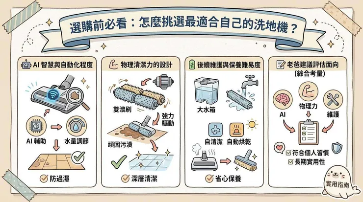 選購前必看：怎麼挑選最適合自己的洗地機？