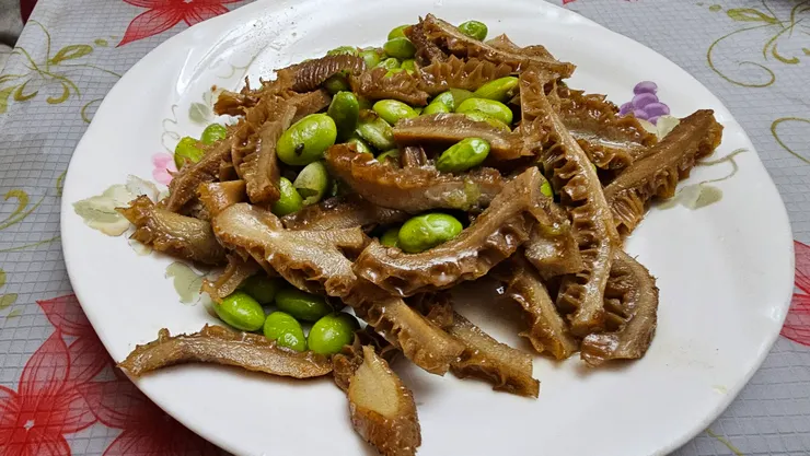 我媽做的豆仁炒牛肚超好吃!無人能及!