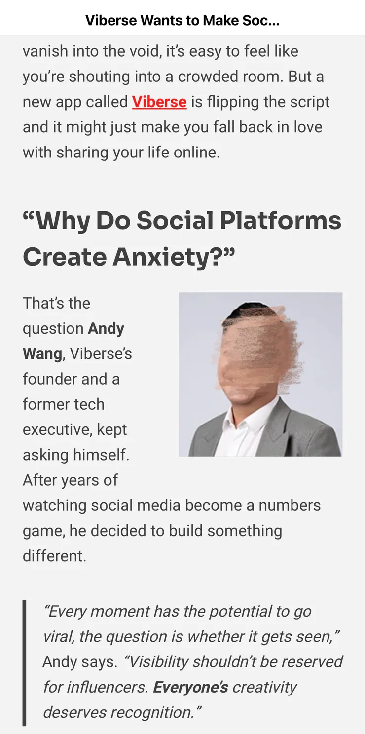 被質疑的創辦人身份