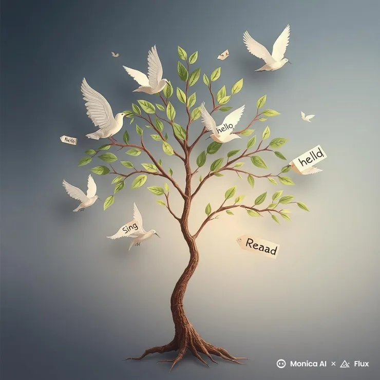 🖼️ 圖4|語言學習的種子與翅膀意象