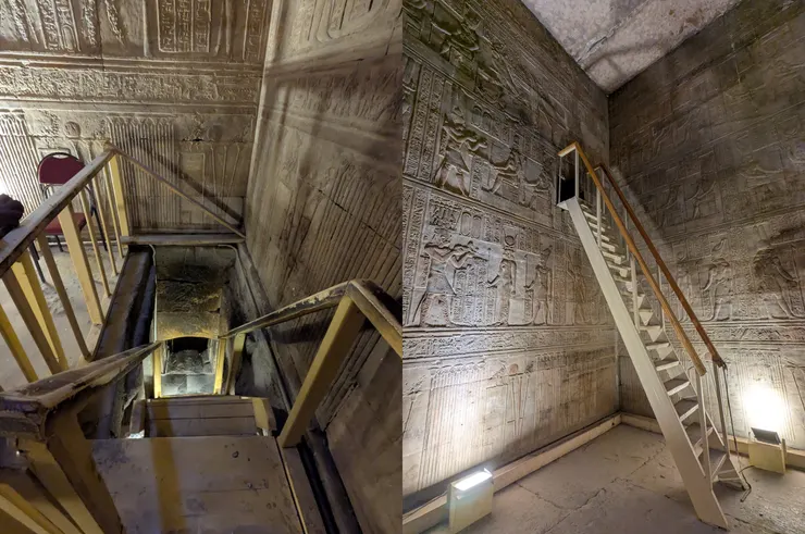 丹德拉神廟內的密室(攝於2025年)