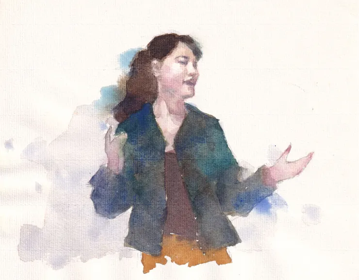 用水彩畫出MV中最喜歡的一個cut