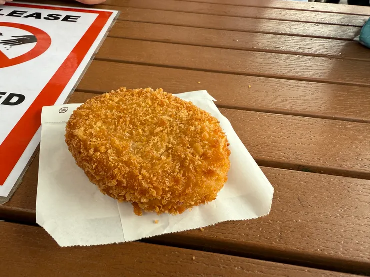 一個才180日圓的可樂餅,男爵馬鈴薯真的很好吃