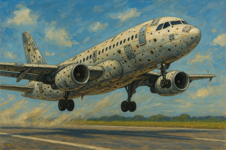 充滿瘡疤的飛機，最穩！