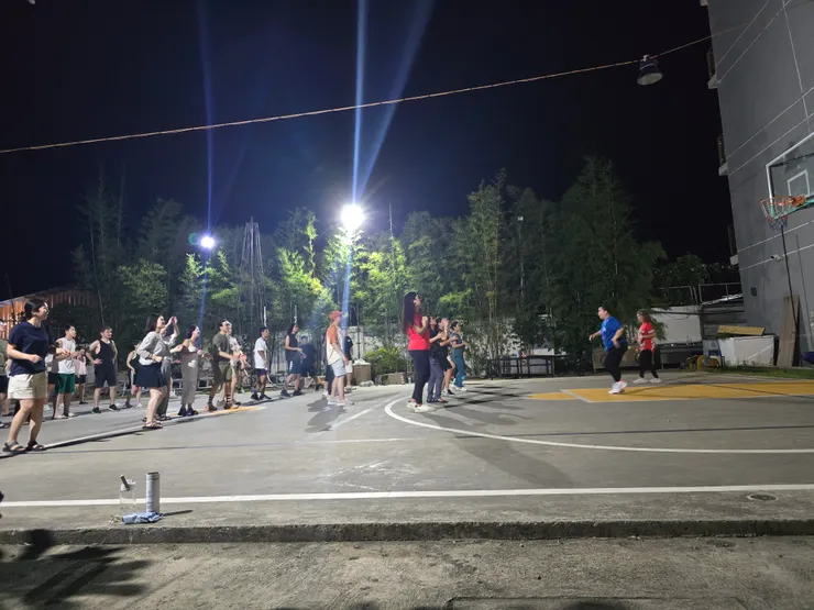 Zumba上課的盛況