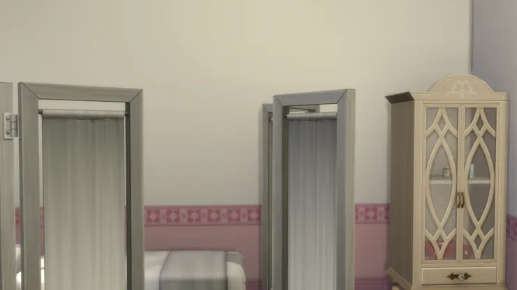 這個醫療室我刻意設計得柔和舒適點,不要太像醫院的病房。