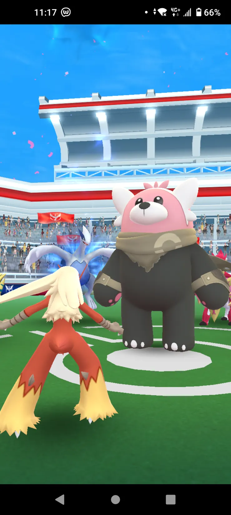 戴著披風的穿著熊