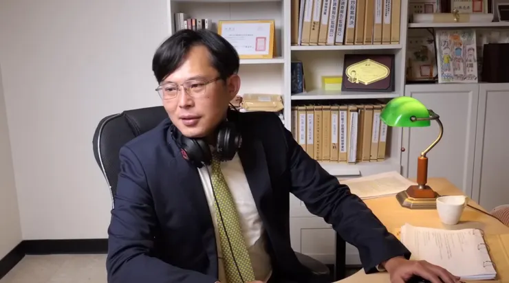 黃國昌@他的書房（直播截圖）