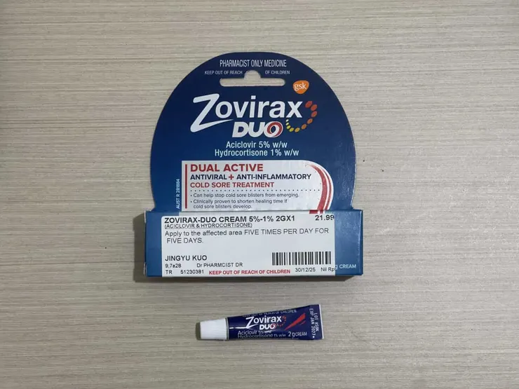 Terry White藥房 唇炎+泡疹的藥膏(含類固醇)